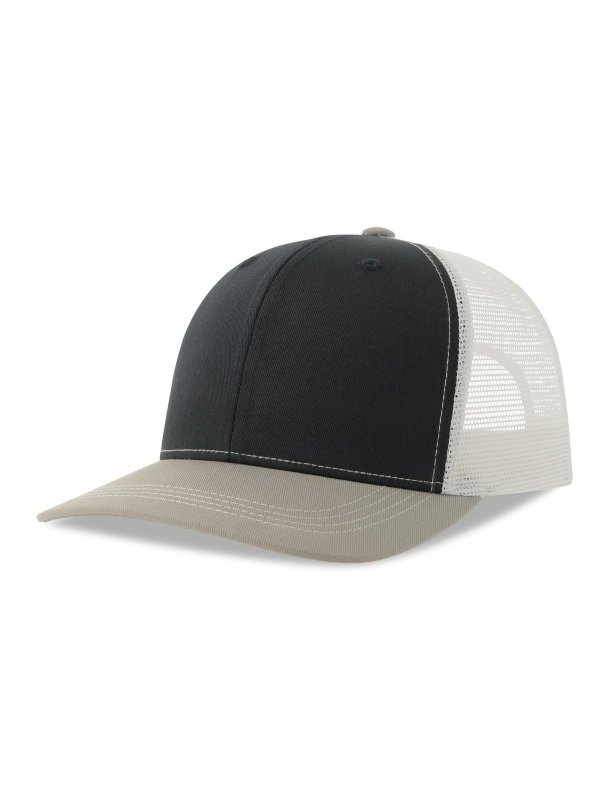 navy-grey melange-white